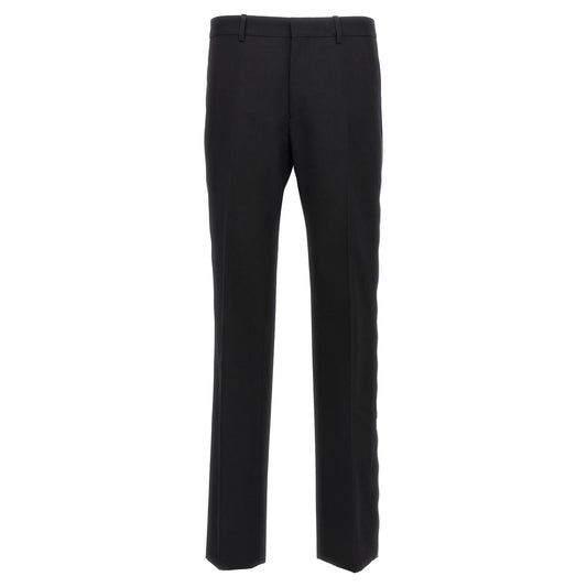 Off-White Black Virgin Wool Dress Pants