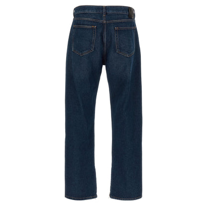 Off-White Blue Cotton Jeans Denim