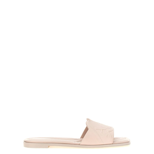 Alexander McQueen Multicolor Calfskin Slides