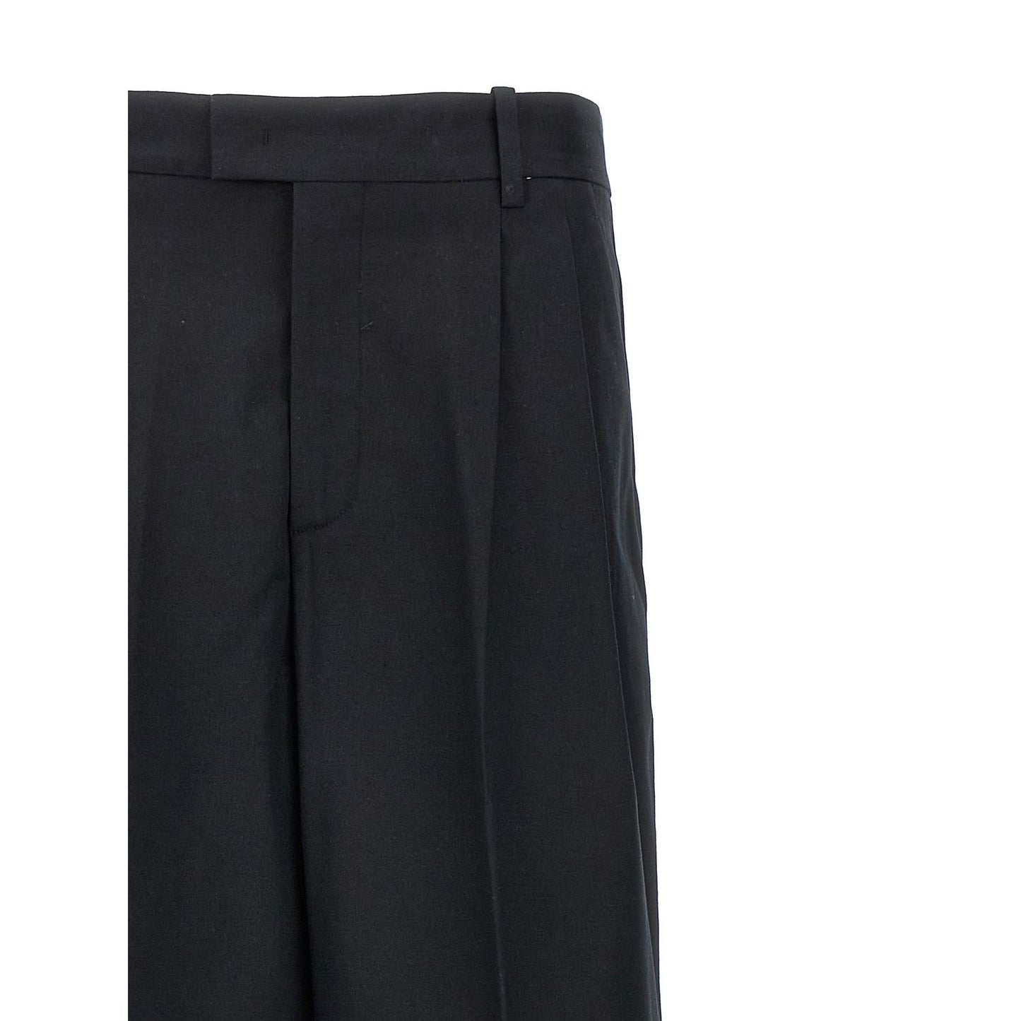 Armarium Black Cotton Casual Pants