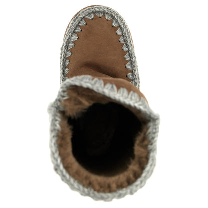 Mou Brown Lamb Leather Over The Knee