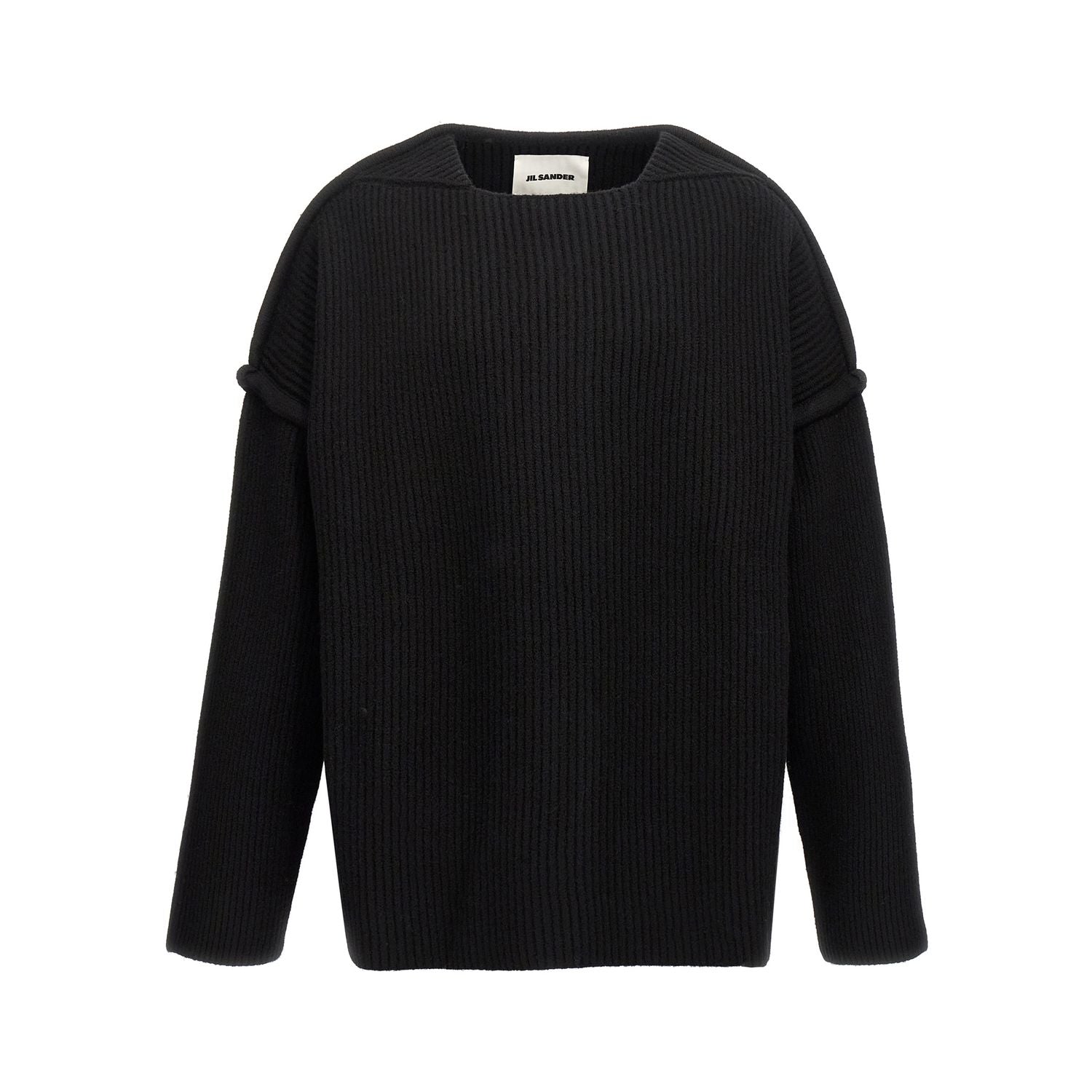 Jil Sander Black Wool Cardigan
