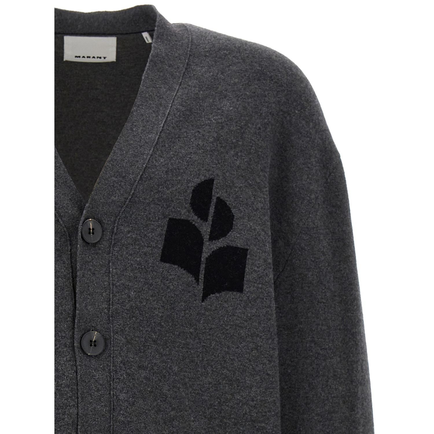 Isabel Marant Gray Cotton Cardigan