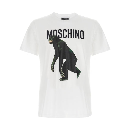 Moschino White Cotton T-Shirt