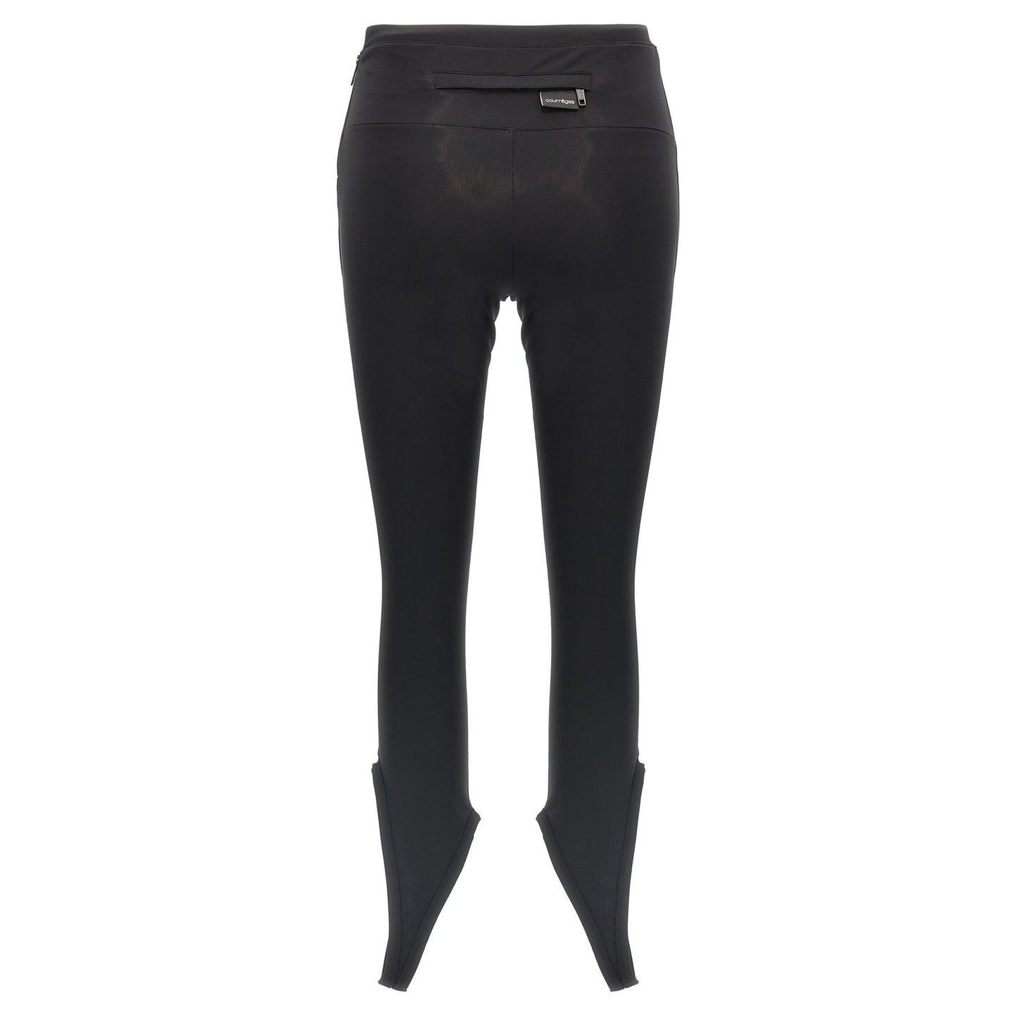 Courrèges Black Polyamide Leggings