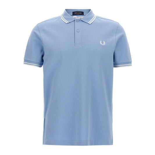 Comme Des Garçons Blue Cotton Polo Shirt