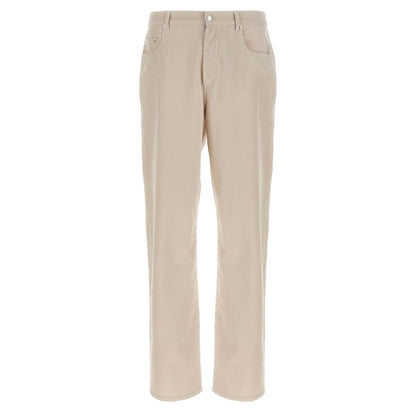 A.P.C. White Cotton Casual Pants