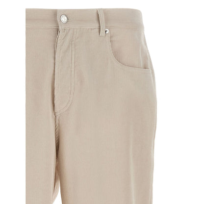 A.P.C. White Cotton Casual Pants