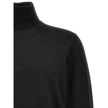 Roberto Collina Gray Merino Wool Cardigan