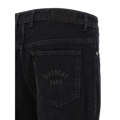 Givenchy Black Cotton Straight-Leg Jeans