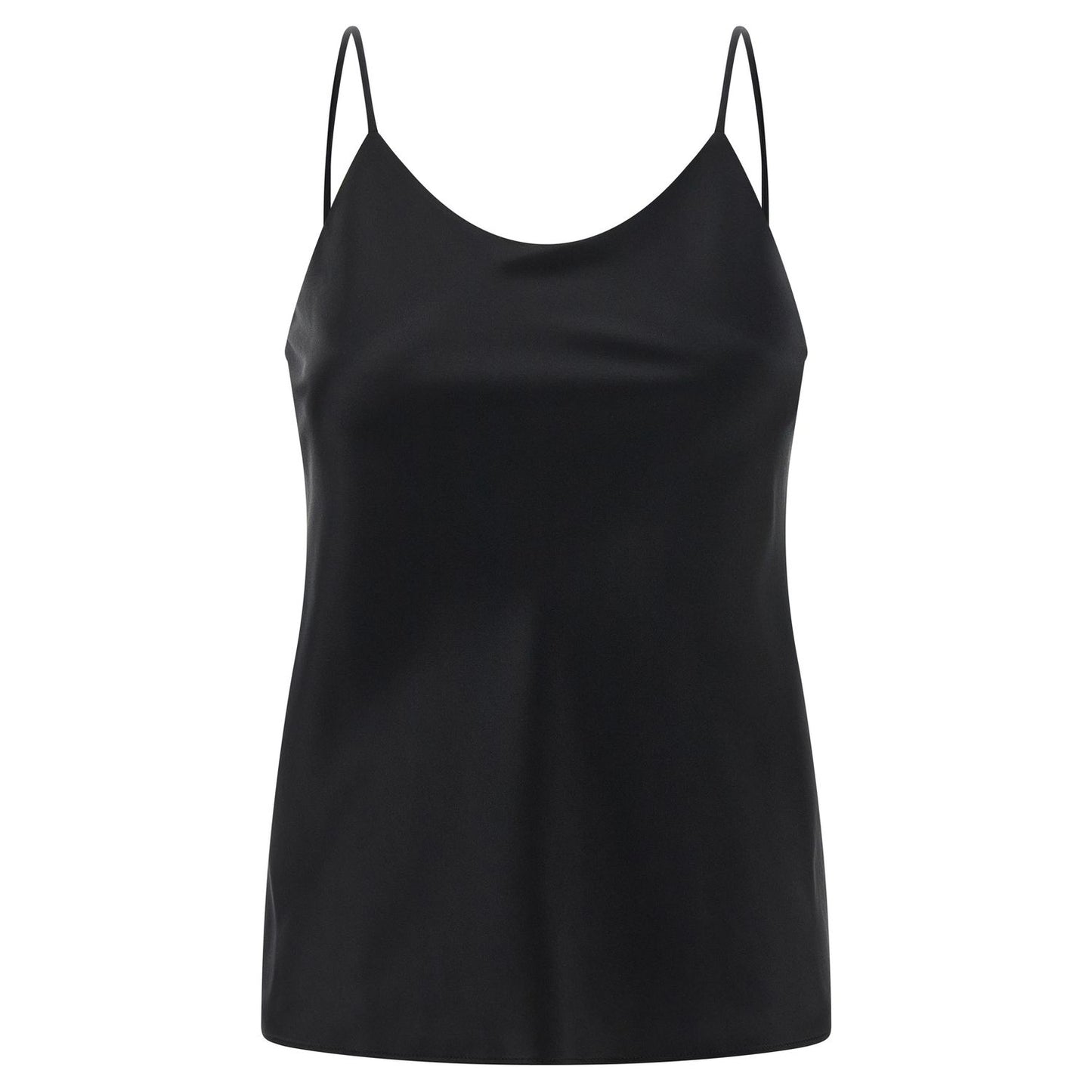 Max Mara Black Silk Tank Tops