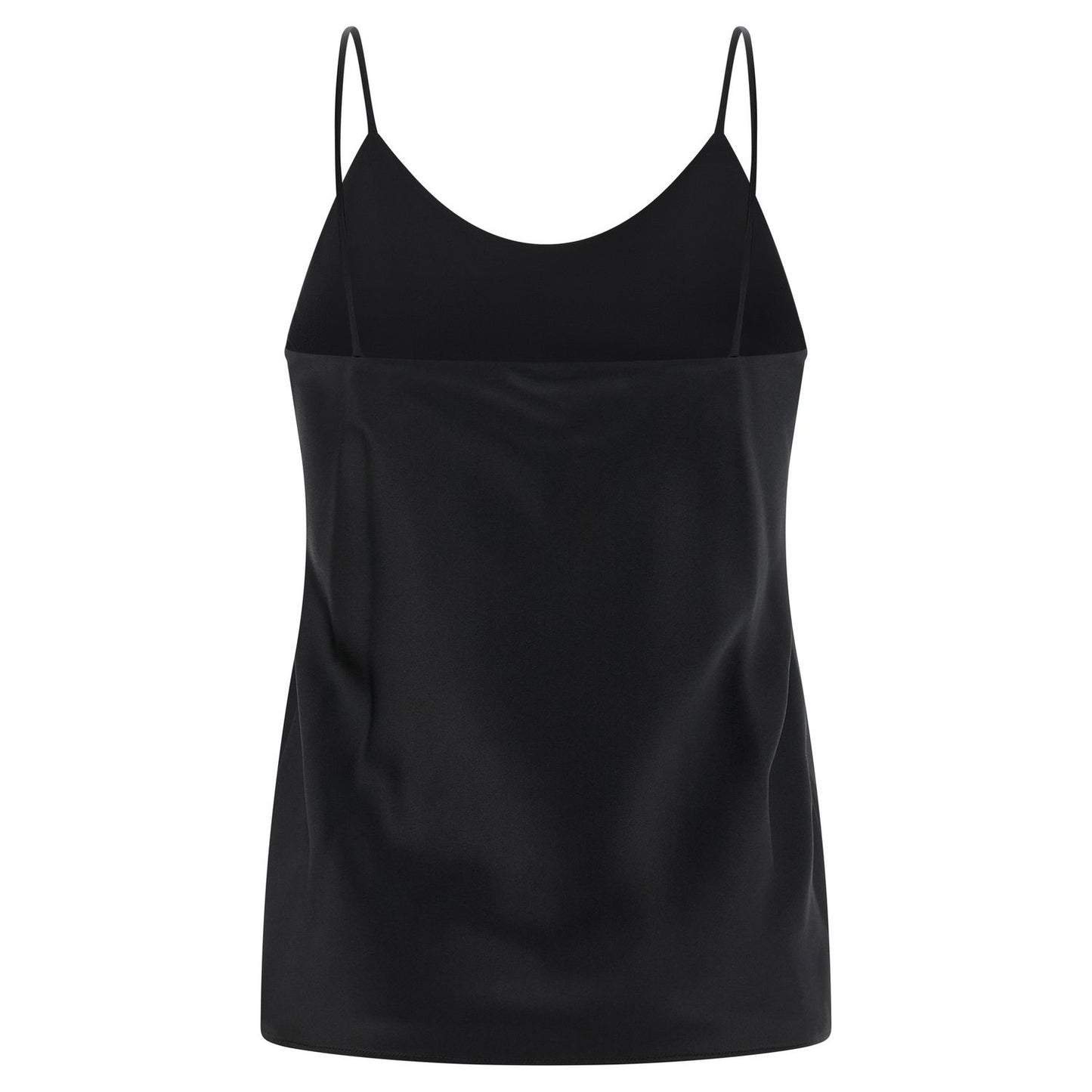 Max Mara Black Silk Tank Tops