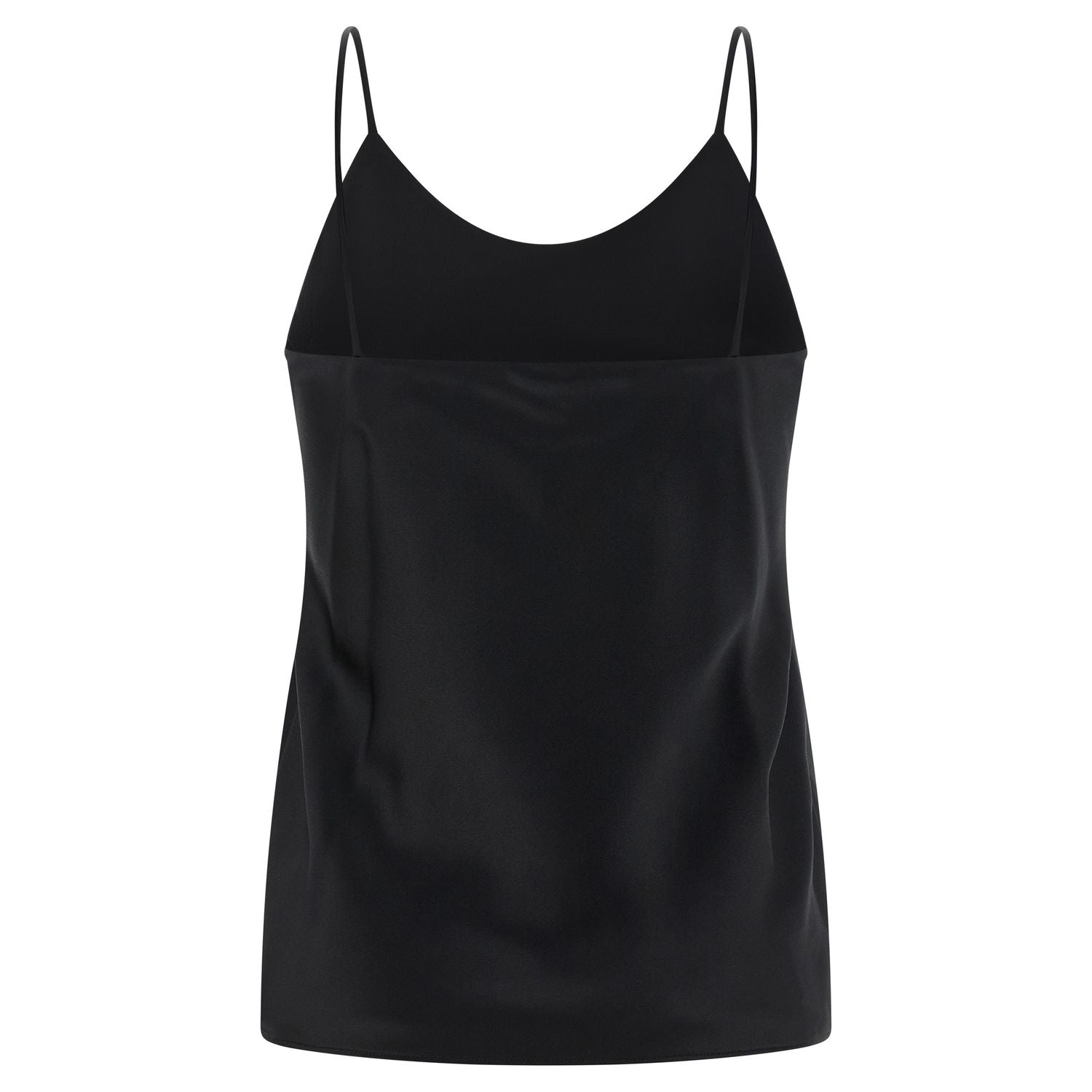 Max Mara Black Silk Tank Tops