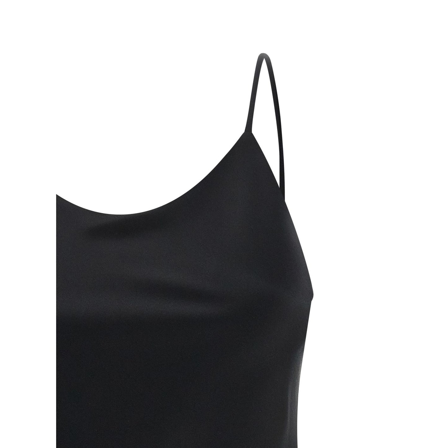 Max Mara Black Silk Tank Tops