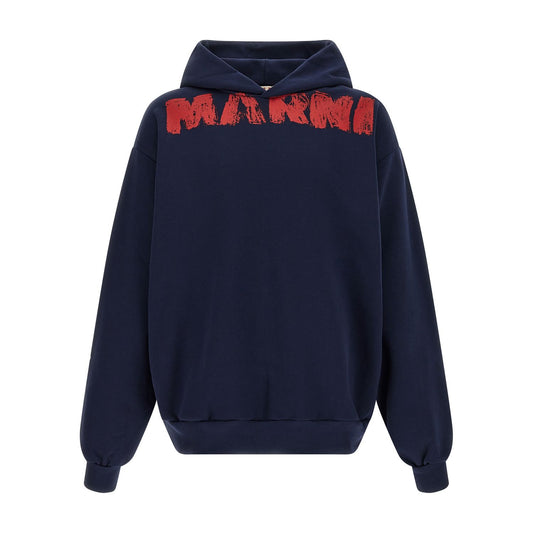 Marni Blue Cotton Sweatshirt