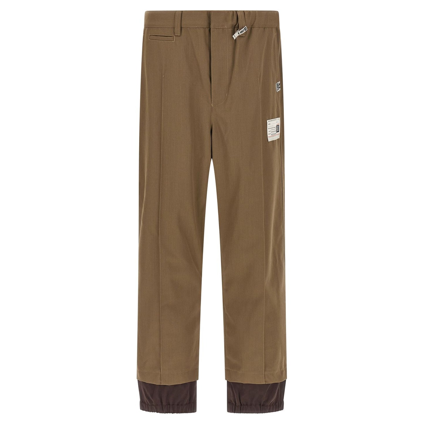 Maison Mihara Yasuhiro Bicolor Polyester Casual Pants