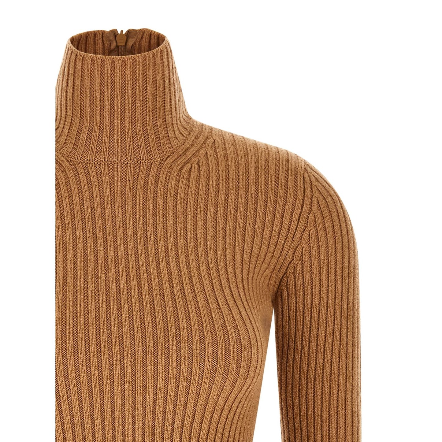Max Mara Beige Wool Cardigan