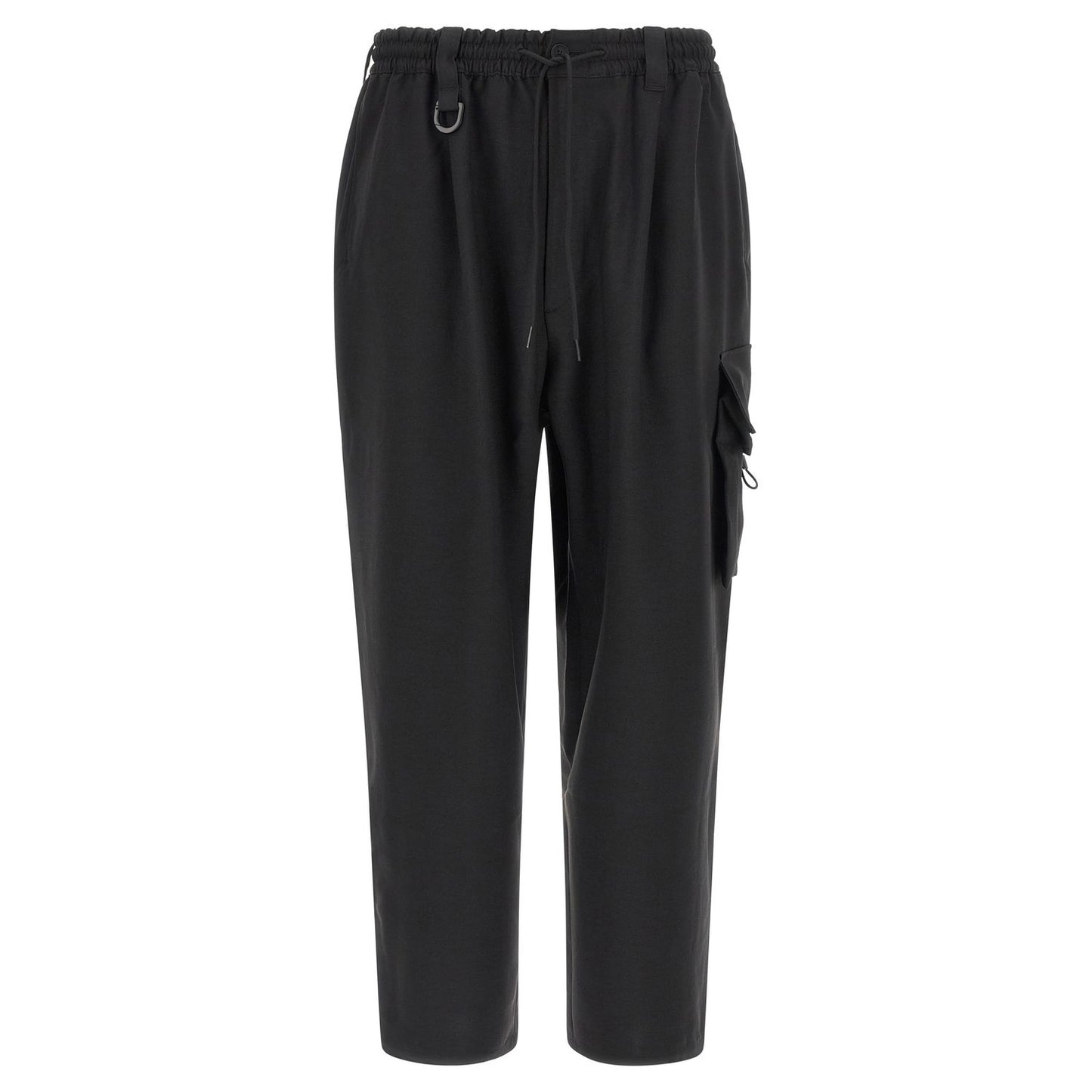 Y-3 Black Polyester Cargo Pants