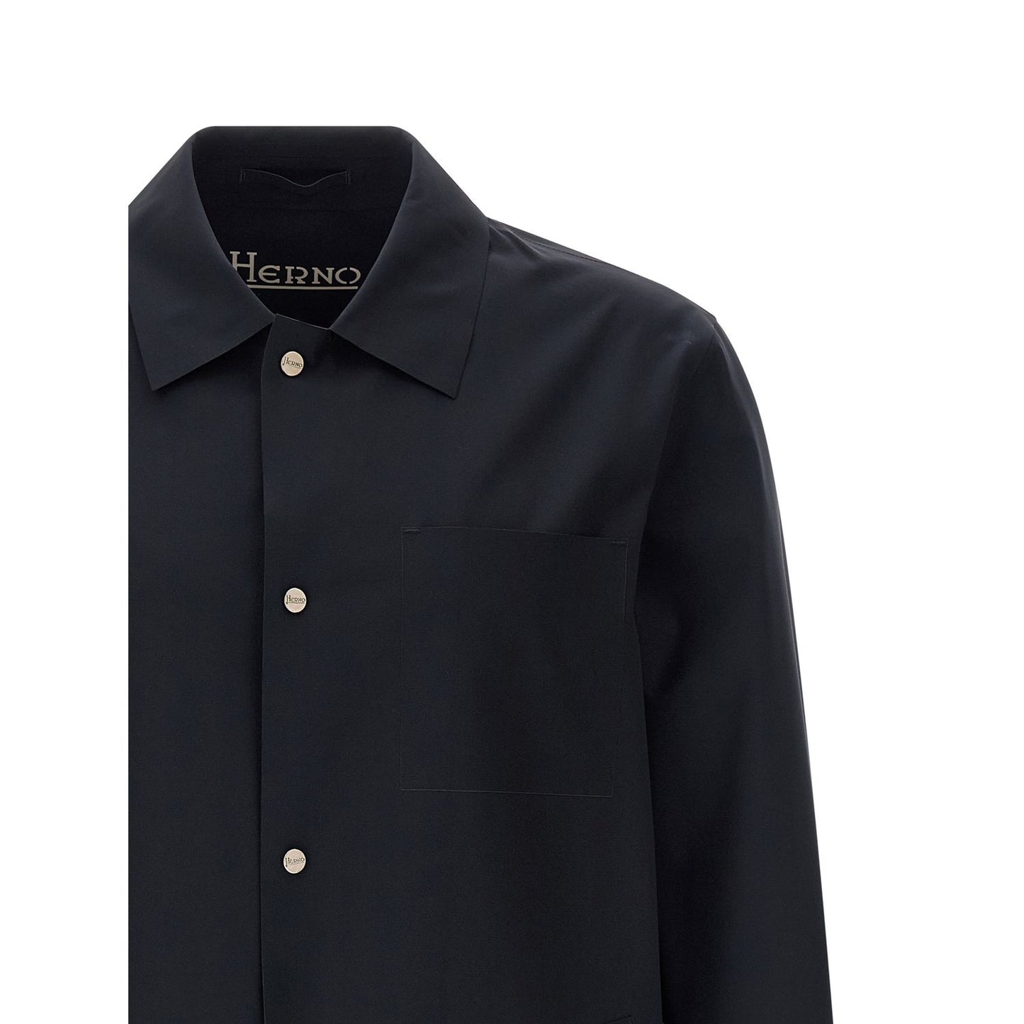 Herno Blue Polyamide Shell Jacket