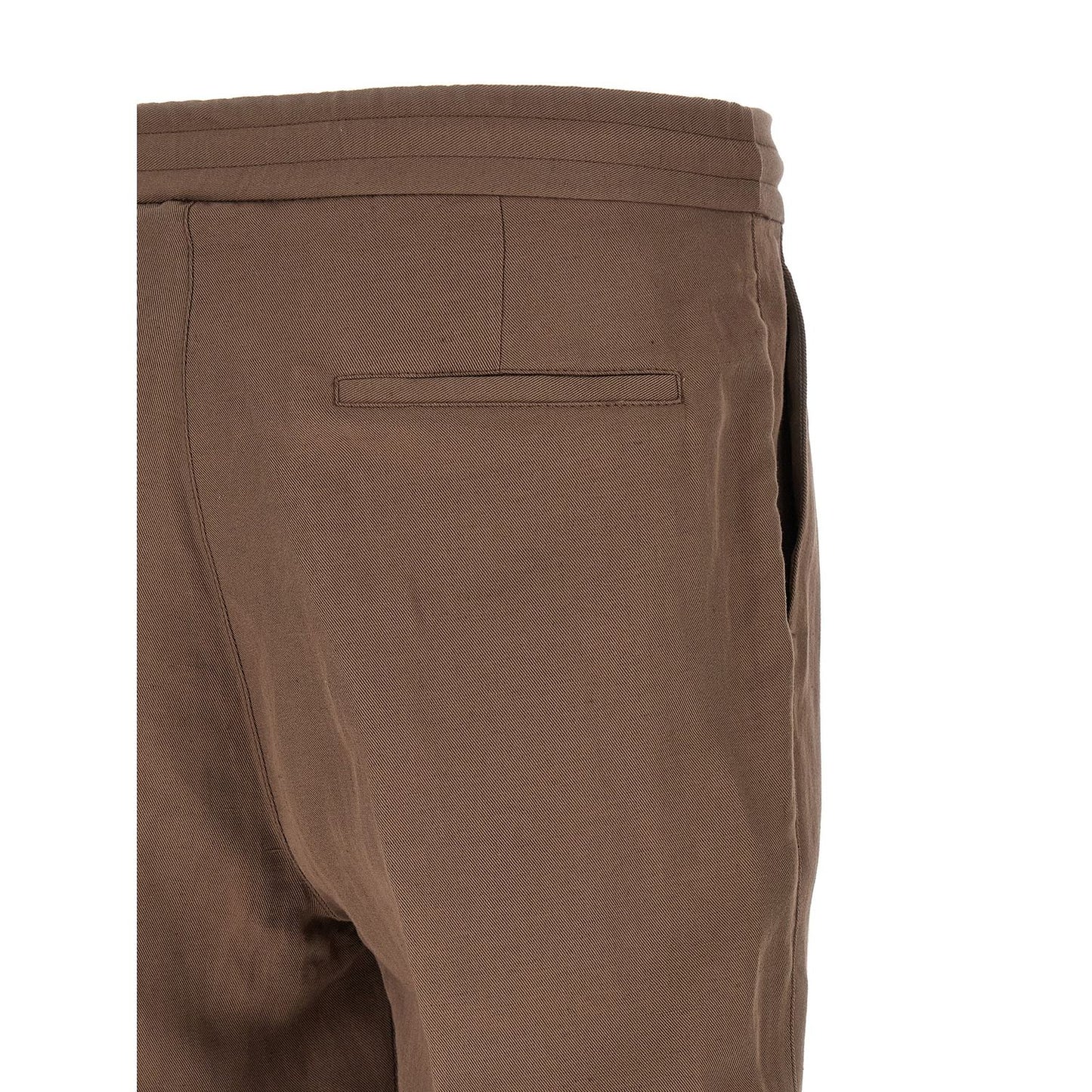 Brunello Cucinelli Brown Linen Casual Pants