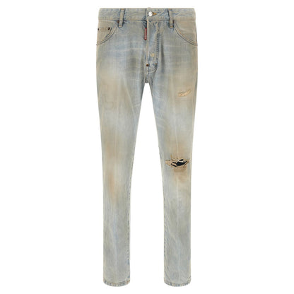 Dsquared² Blue Cotton Jeans Denim