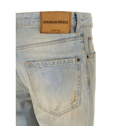 Dsquared² Blue Cotton Jeans Denim