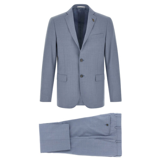 Pal Zileri Blue Polyester Two-Piece Suit