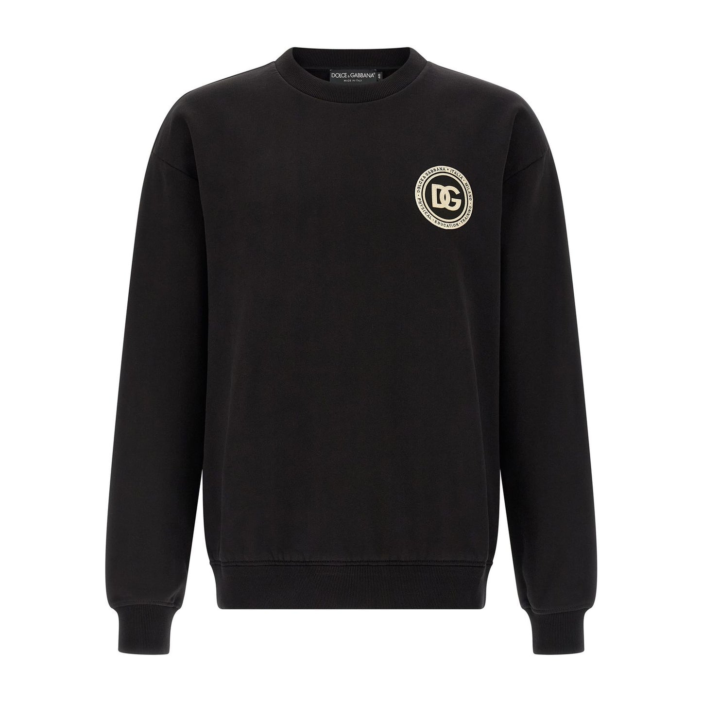 Dolce & Gabbana Black Cotton Sweatshirt