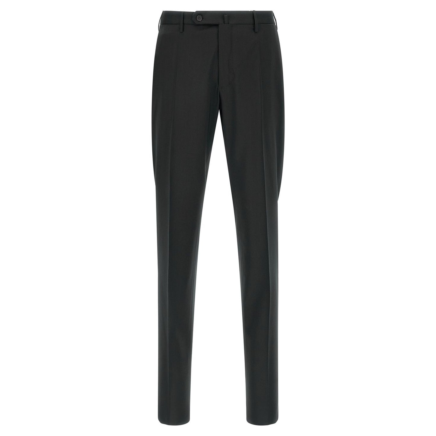 Incotex Black Virgin Wool Dress Pants