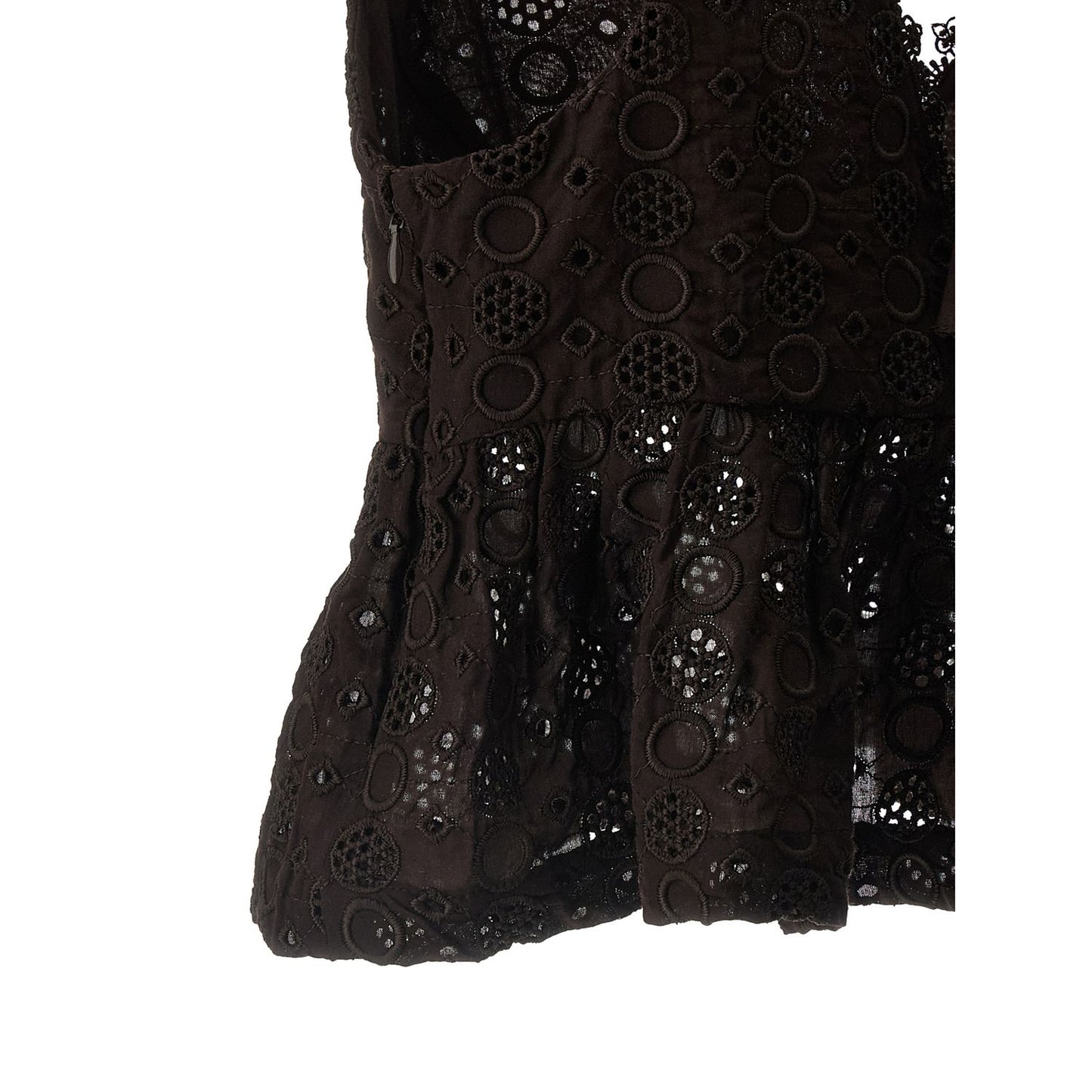 PINKO Brown Cotton Blouse