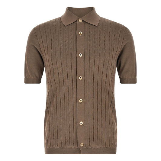 Brunello Cucinelli Brown Cotton Blouse