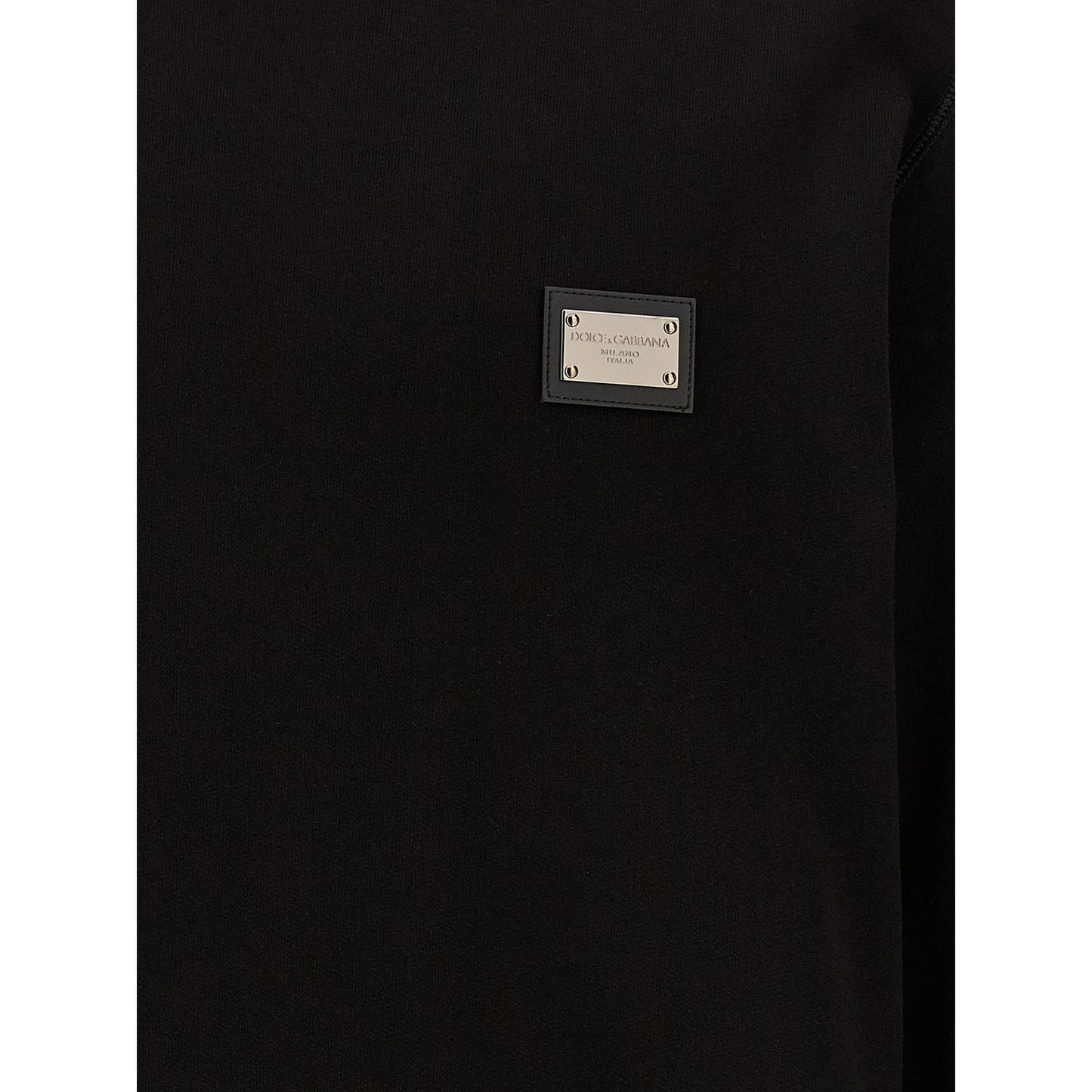 Dolce & Gabbana Black Cotton Sweatshirt