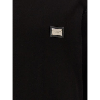 Dolce & Gabbana Black Cotton Sweatshirt
