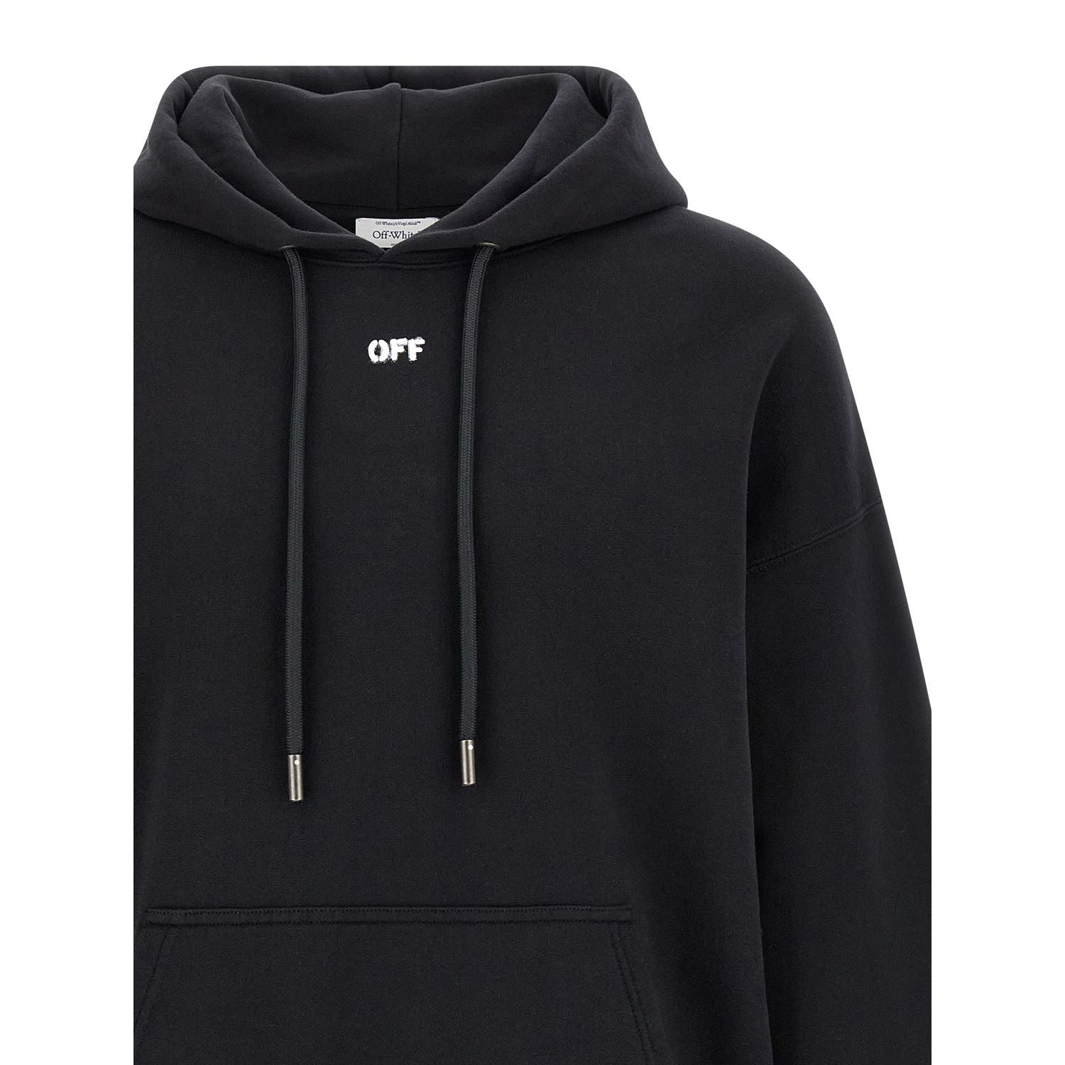 Off-White Black Cotton Sweatshirt