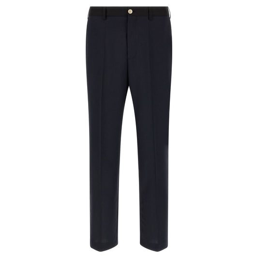 Marni Blue Virgin Wool Casual Pants