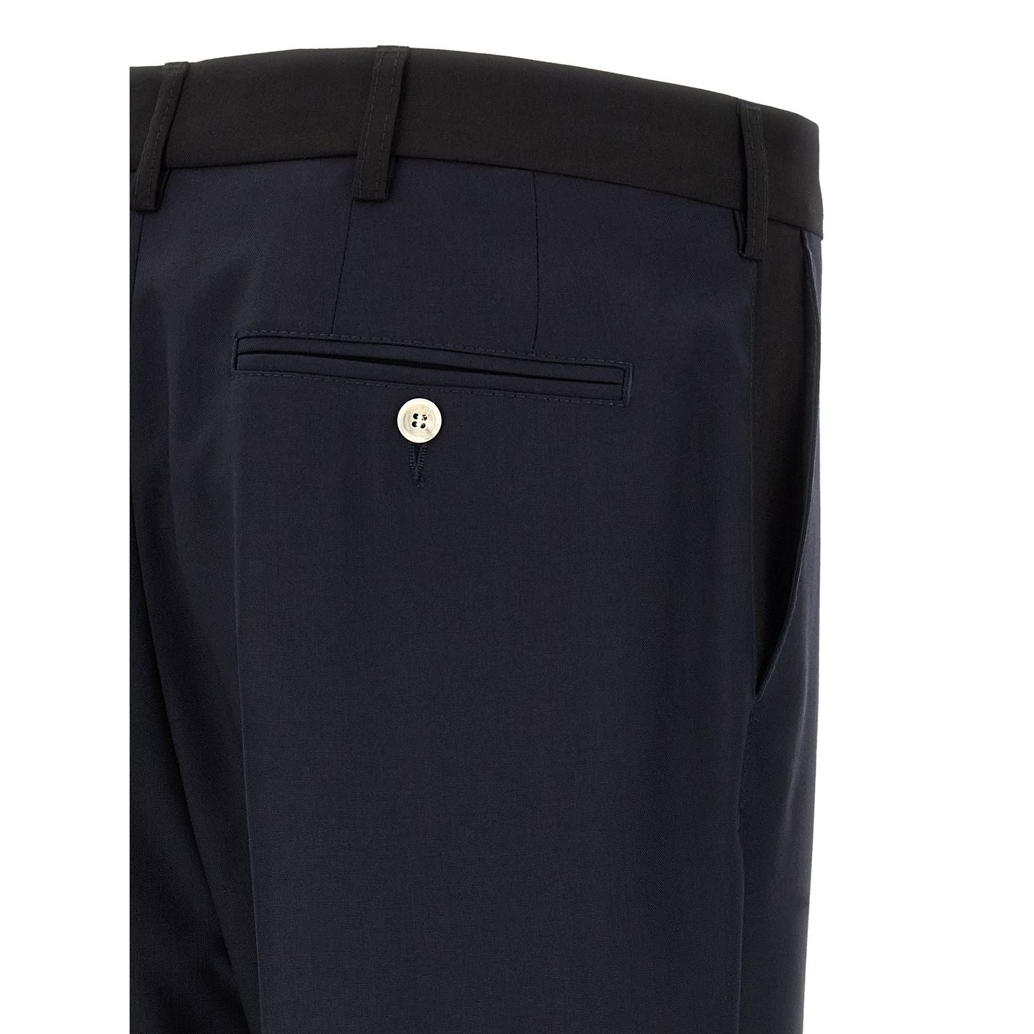 Marni Blue Virgin Wool Casual Pants