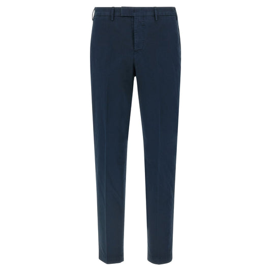 PT Torino Blue Cotton Casual Pants