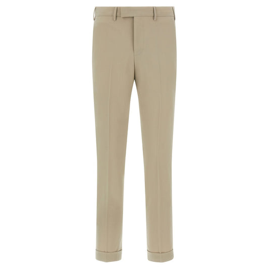 PT Torino Beige Virgin Wool Dress Pants
