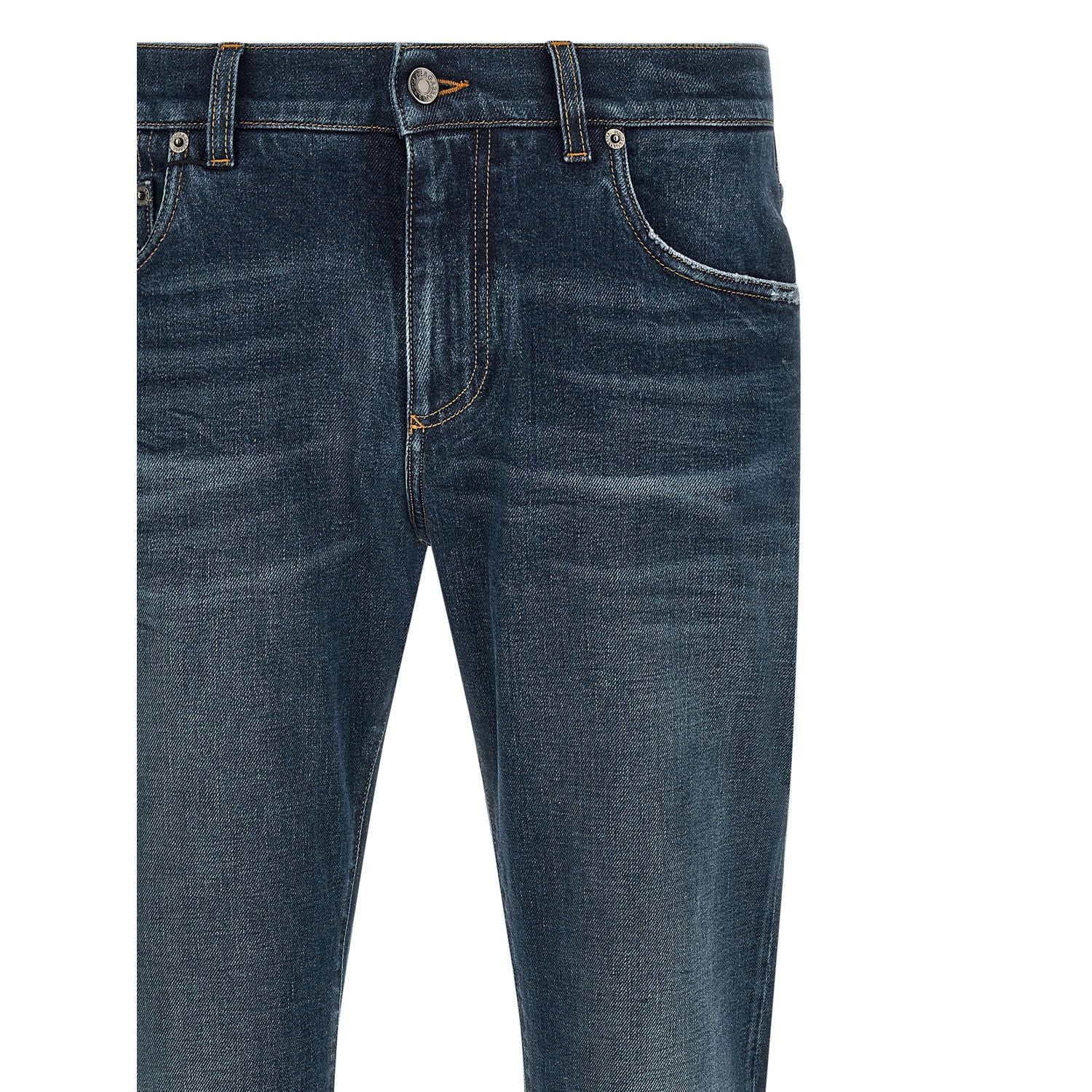 Dolce & Gabbana Blue Cotton Jeans Denim