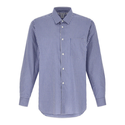Comme Des Garçons Blue Cotton Blouse