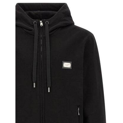 Dolce & Gabbana Black Cotton Sweatshirt