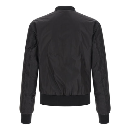 Dolce & Gabbana Black Polyamide Bomber