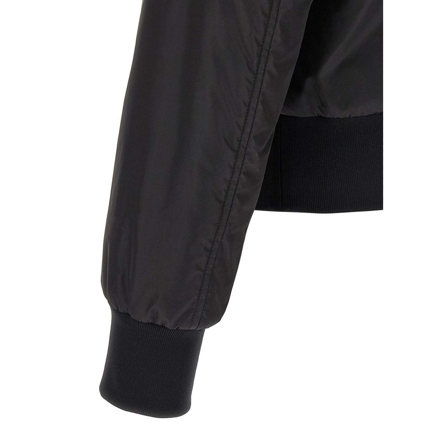 Dolce & Gabbana Black Polyamide Bomber