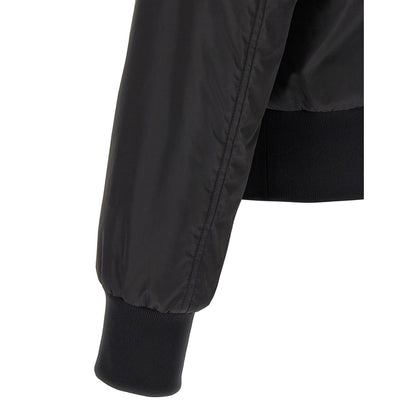 Dolce & Gabbana Black Polyamide Bomber