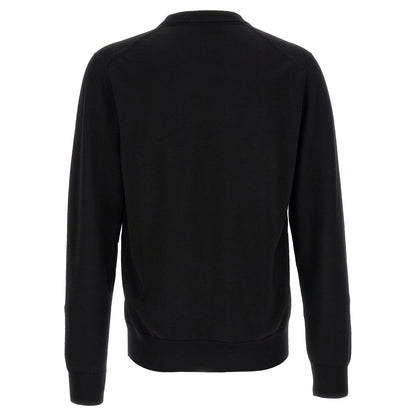 Dolce & Gabbana Black Virgin Wool Cardigan