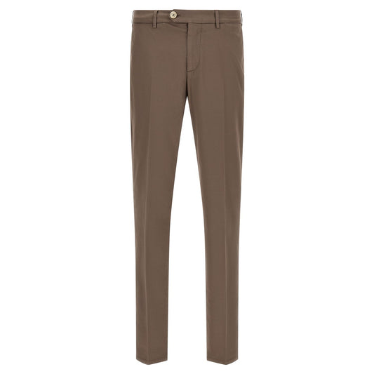 Brunello Cucinelli Beige Cotton Casual Pants