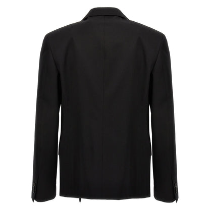 Off-White Black Wool Blazer