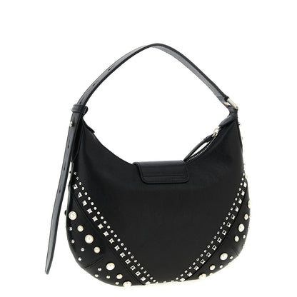 Jimmy Choo White Lamb Leather Shoulder Bag