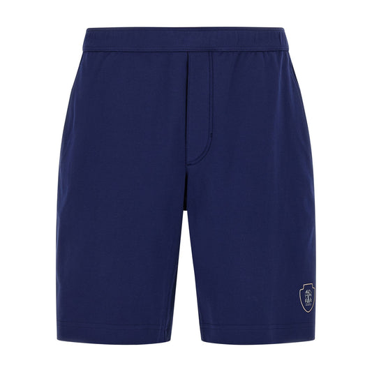 Brunello Cucinelli Blue Cotton Bermuda Shorts