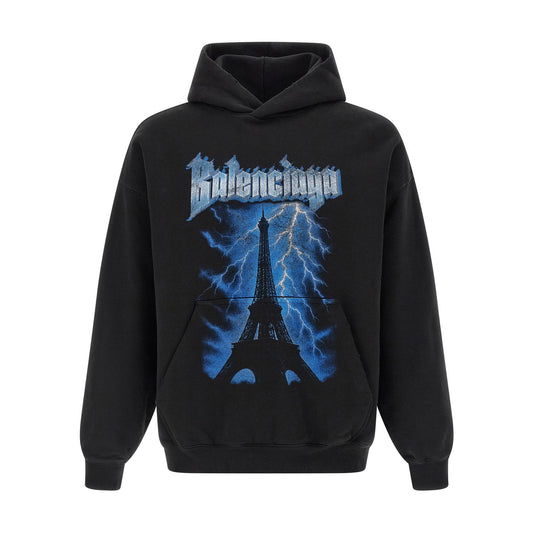Balenciaga Black Cotton Sweatshirt